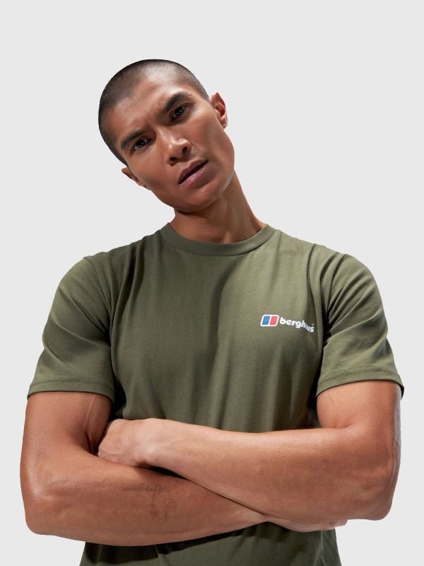 Camiseta con logo delantero y trasero