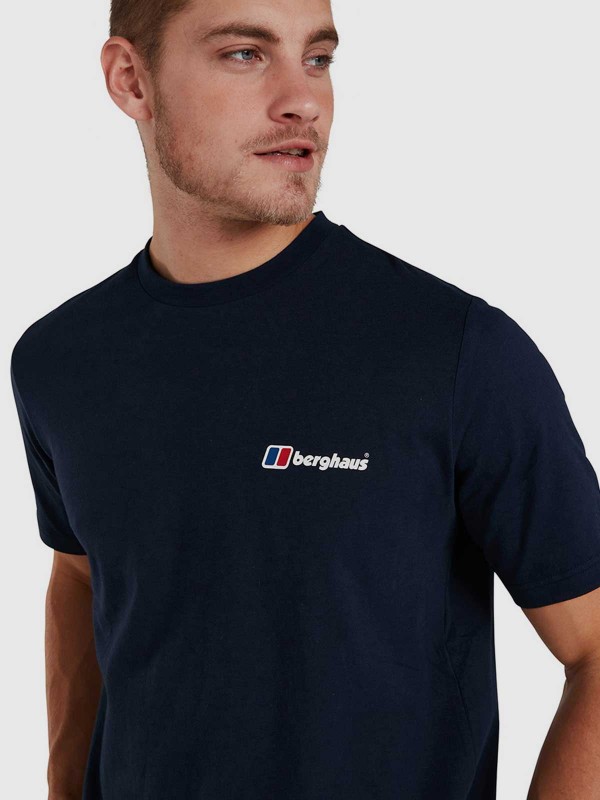 Camiseta con logo delantero y trasero